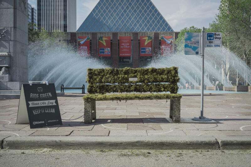 Clean air advertising campaign in Edmonton Alberta